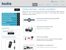 Tablet Screenshot of kodis.ro